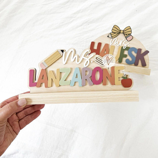 teacher desk name sign | name sign for teacher | teacher gift | personalized desk sign | gift for teachers