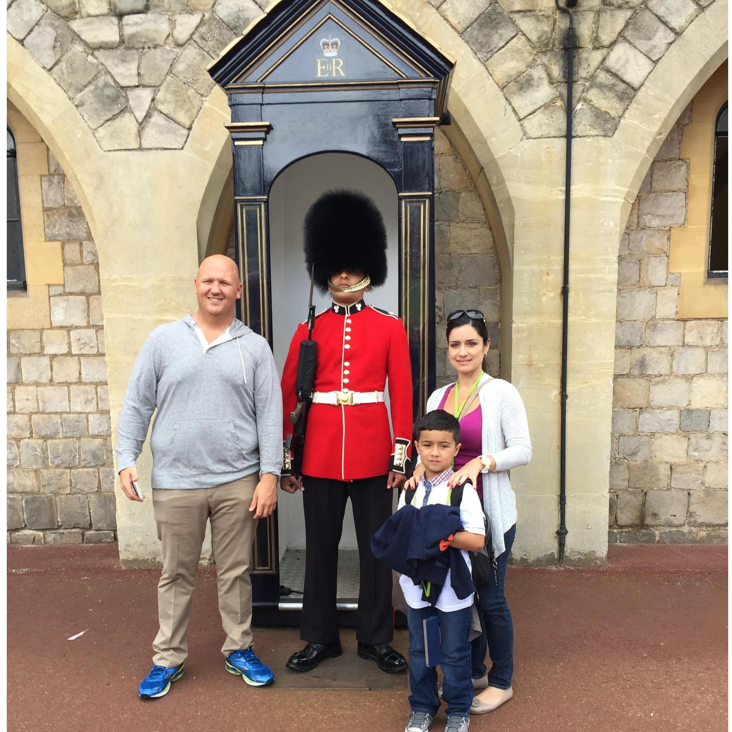 Checking out the Queen’s guards in London