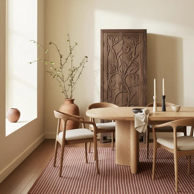 Melrose Checked Rug | Chestnut