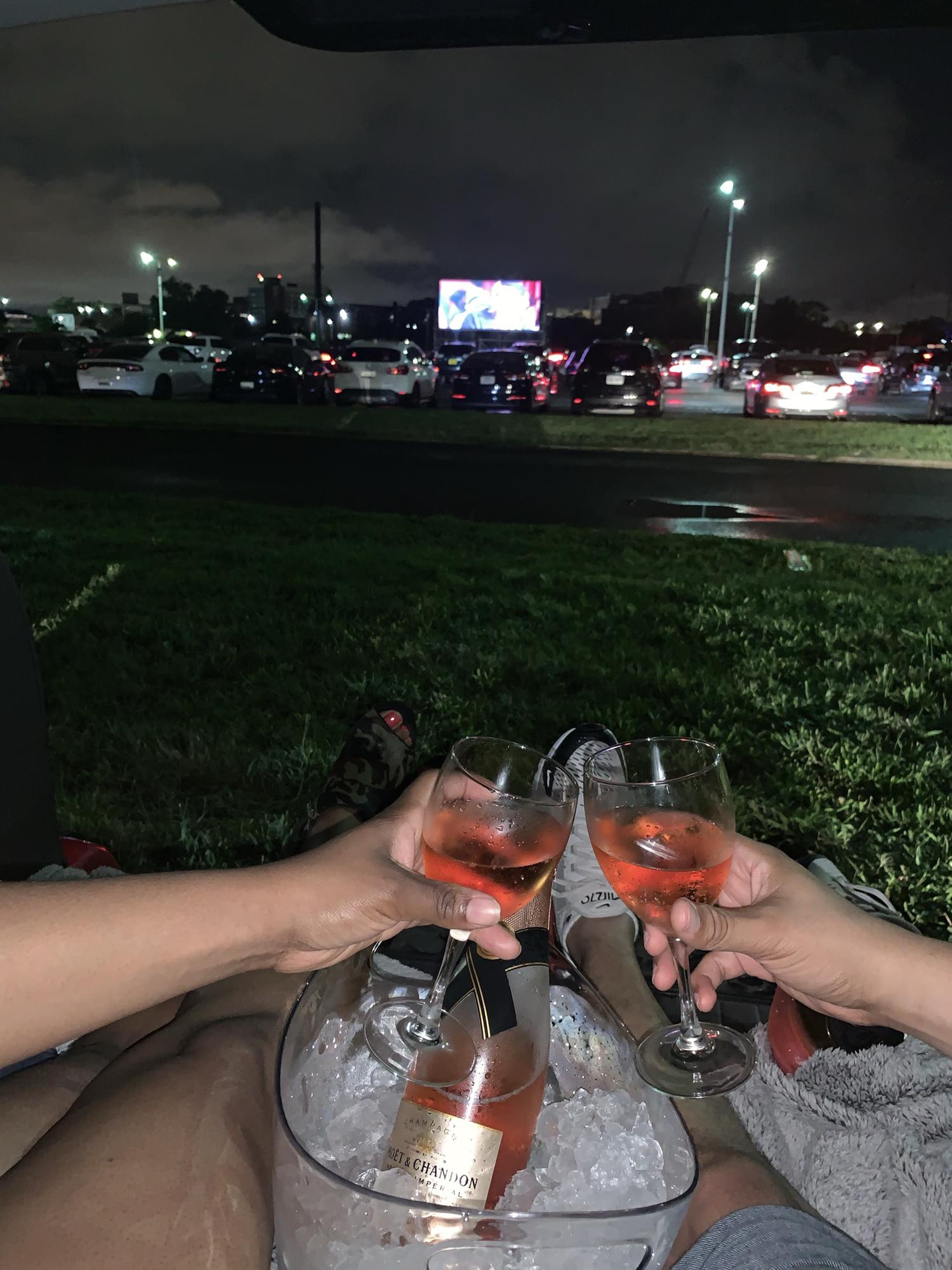 Drive-in movie at RFK stadium (Love Jones) 8/7/2020