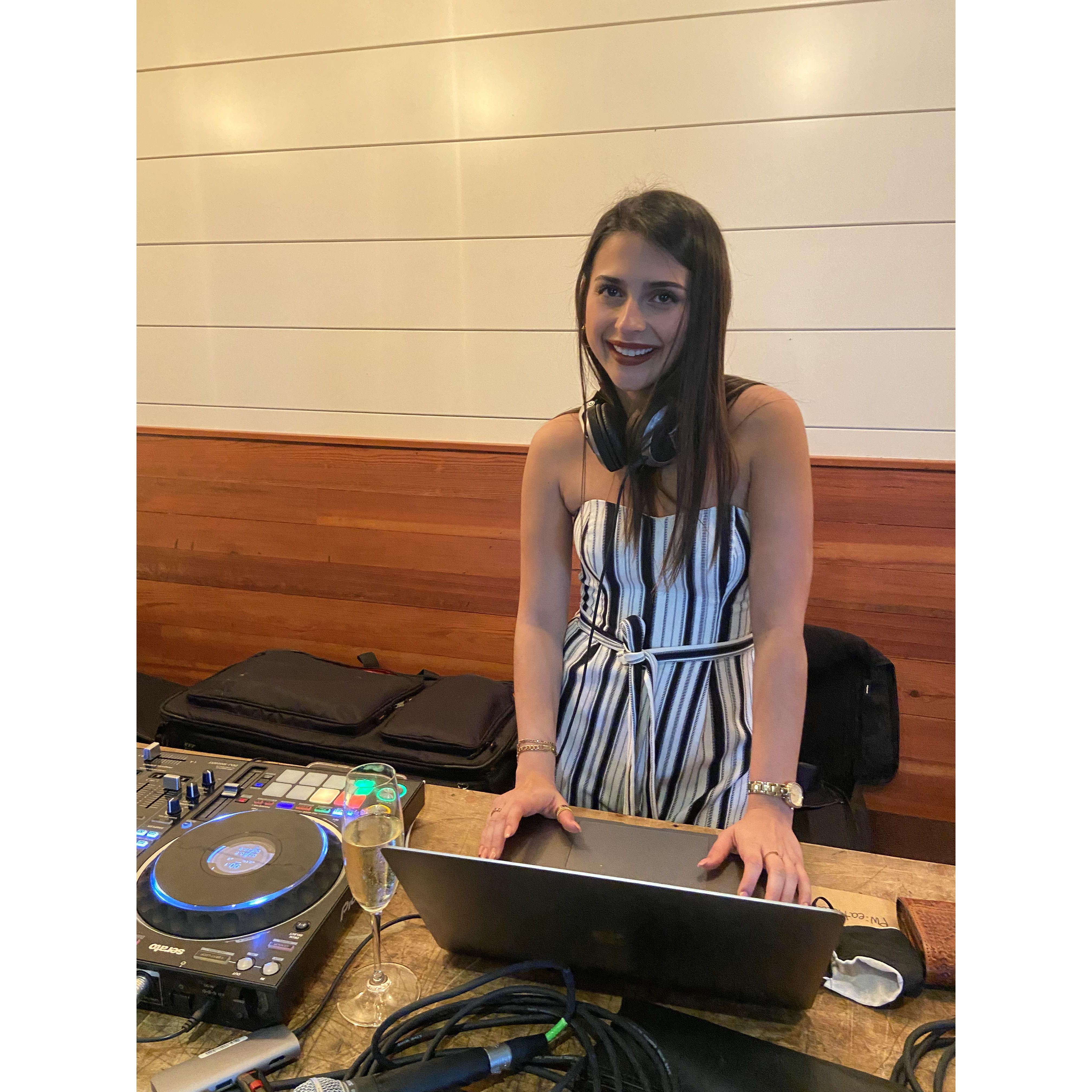 Anneliese's promotion from groupie to full-time DJs assistant