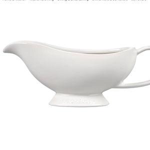 Le Creuset Heritage Stoneware Gravy Boat, White