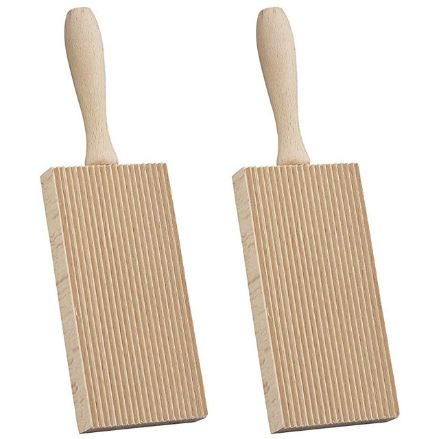 Fante's Gnocchi Board, Beechwood, 8-Inches, Set of 2 Pasta Tools
