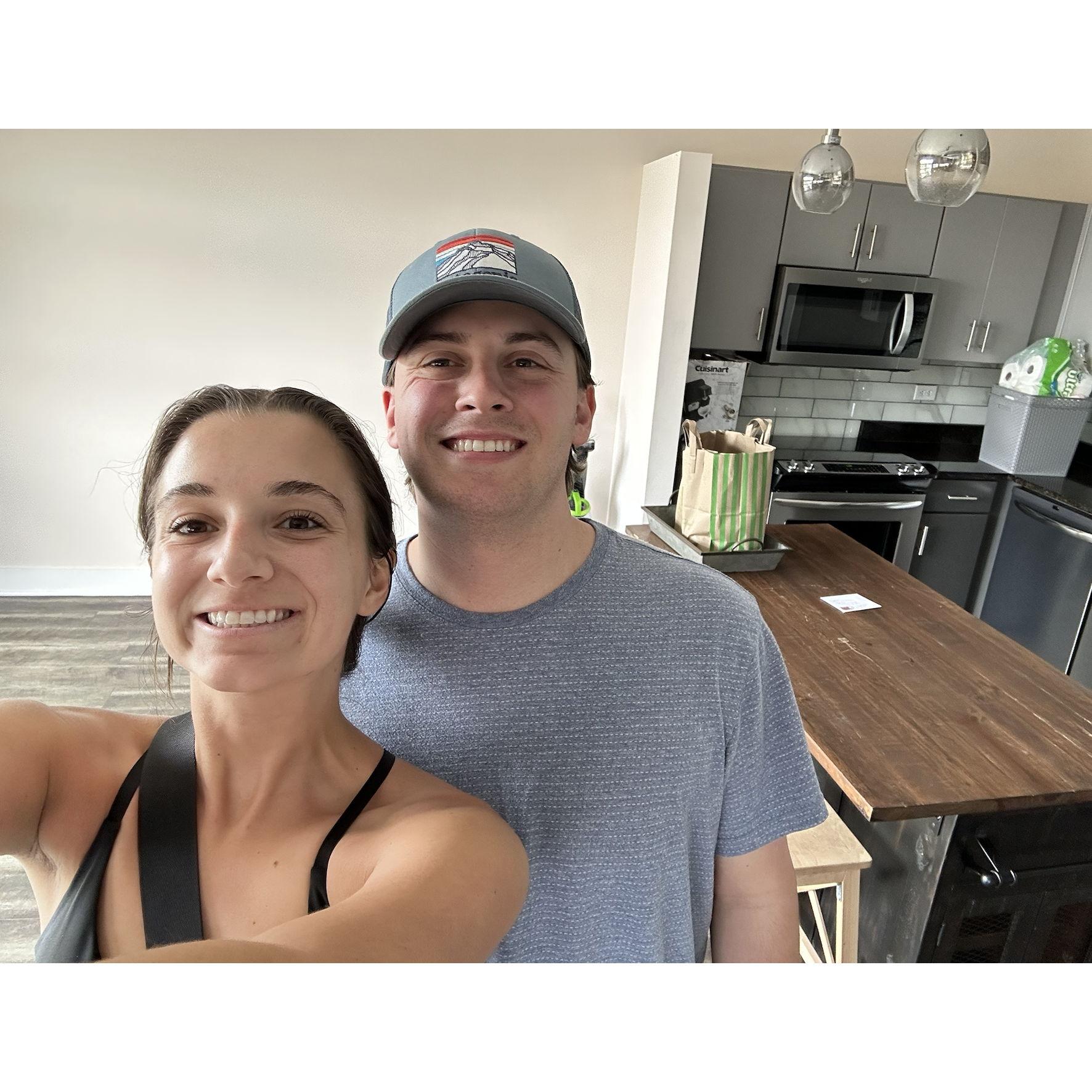 Move-in day for Heidi & Noah's first place together