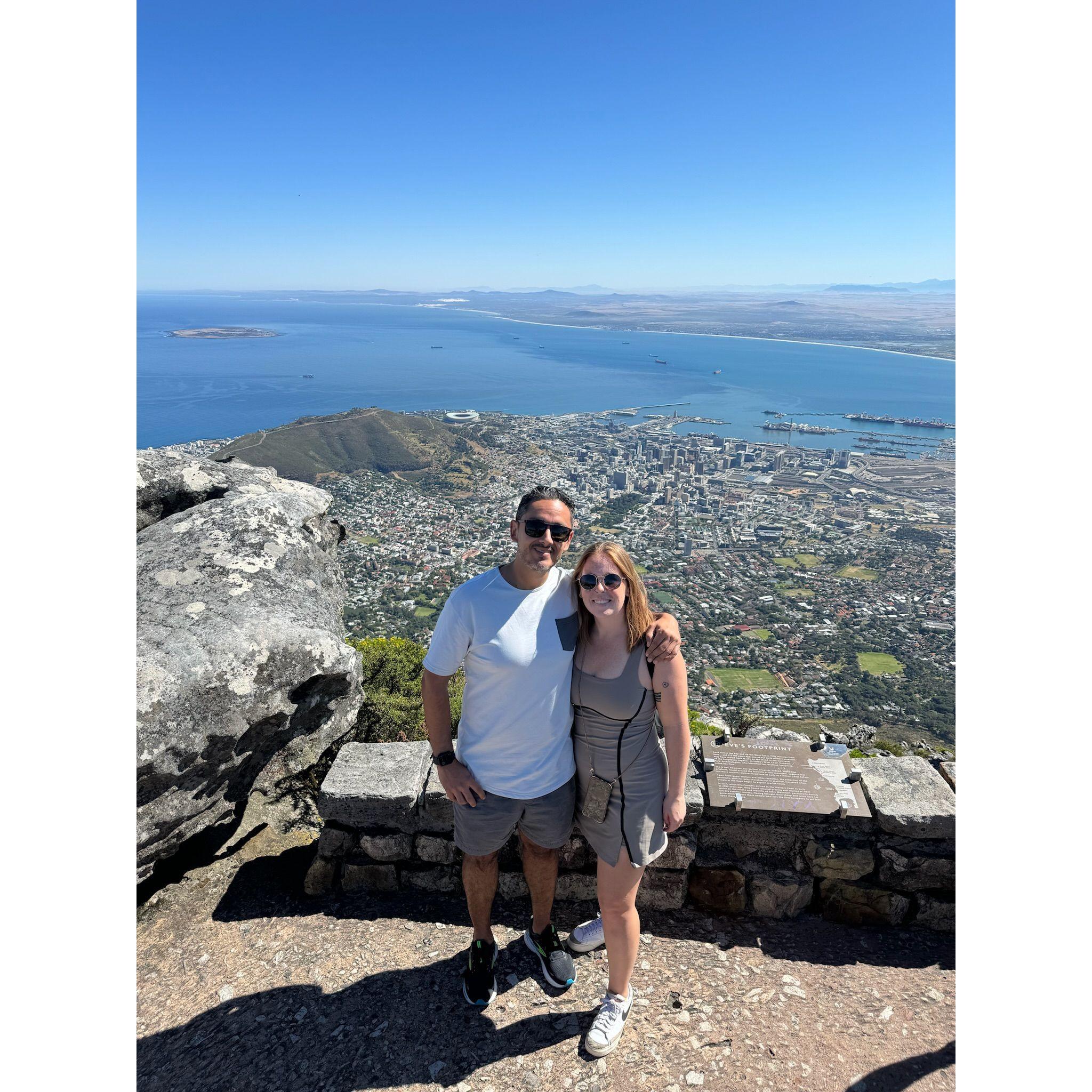 Atop Table Mountain in Cape Town, South Africa