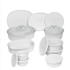 CorningWare French White 18-Piece Bakeware Set | Dillard's
