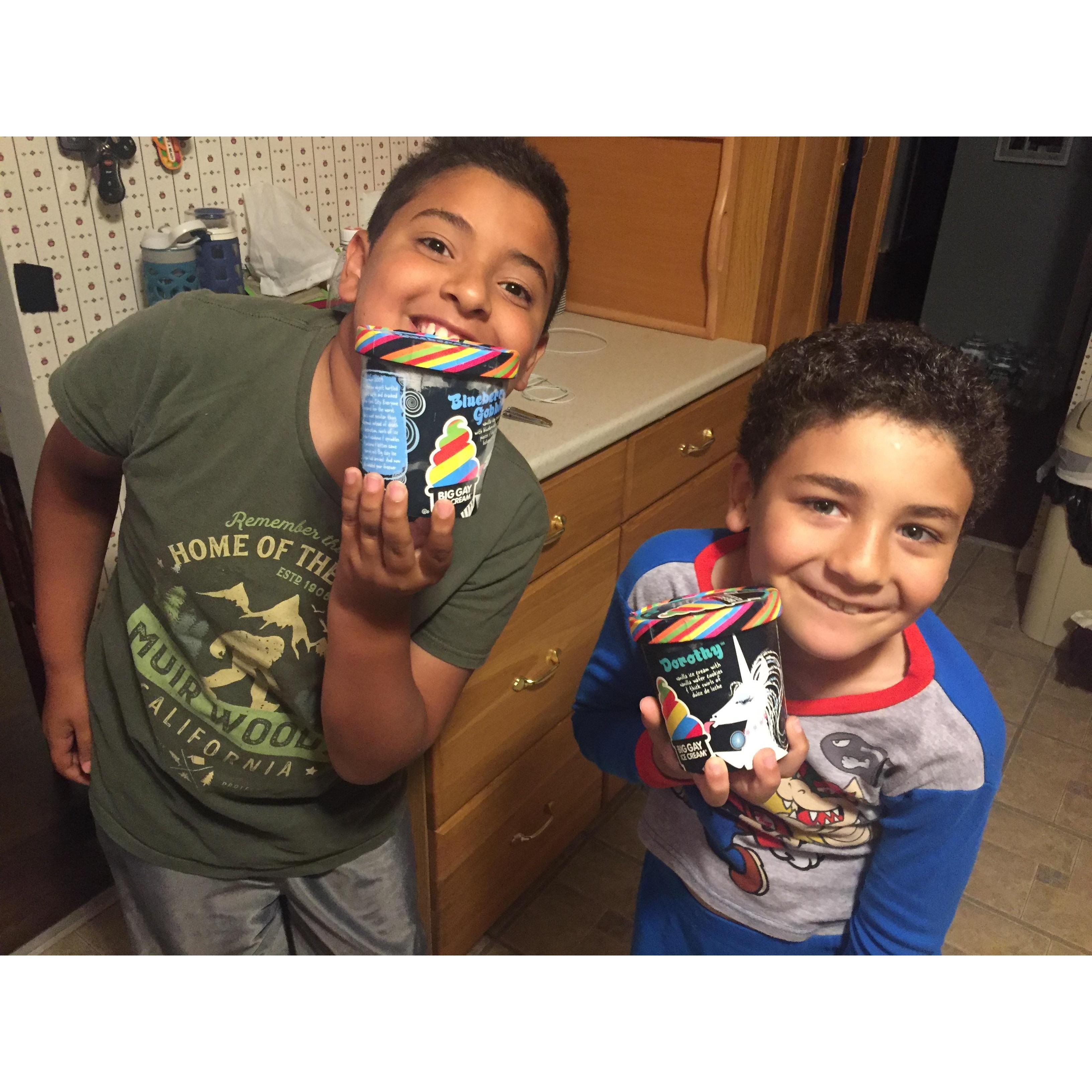 Many trips to get ice cream!