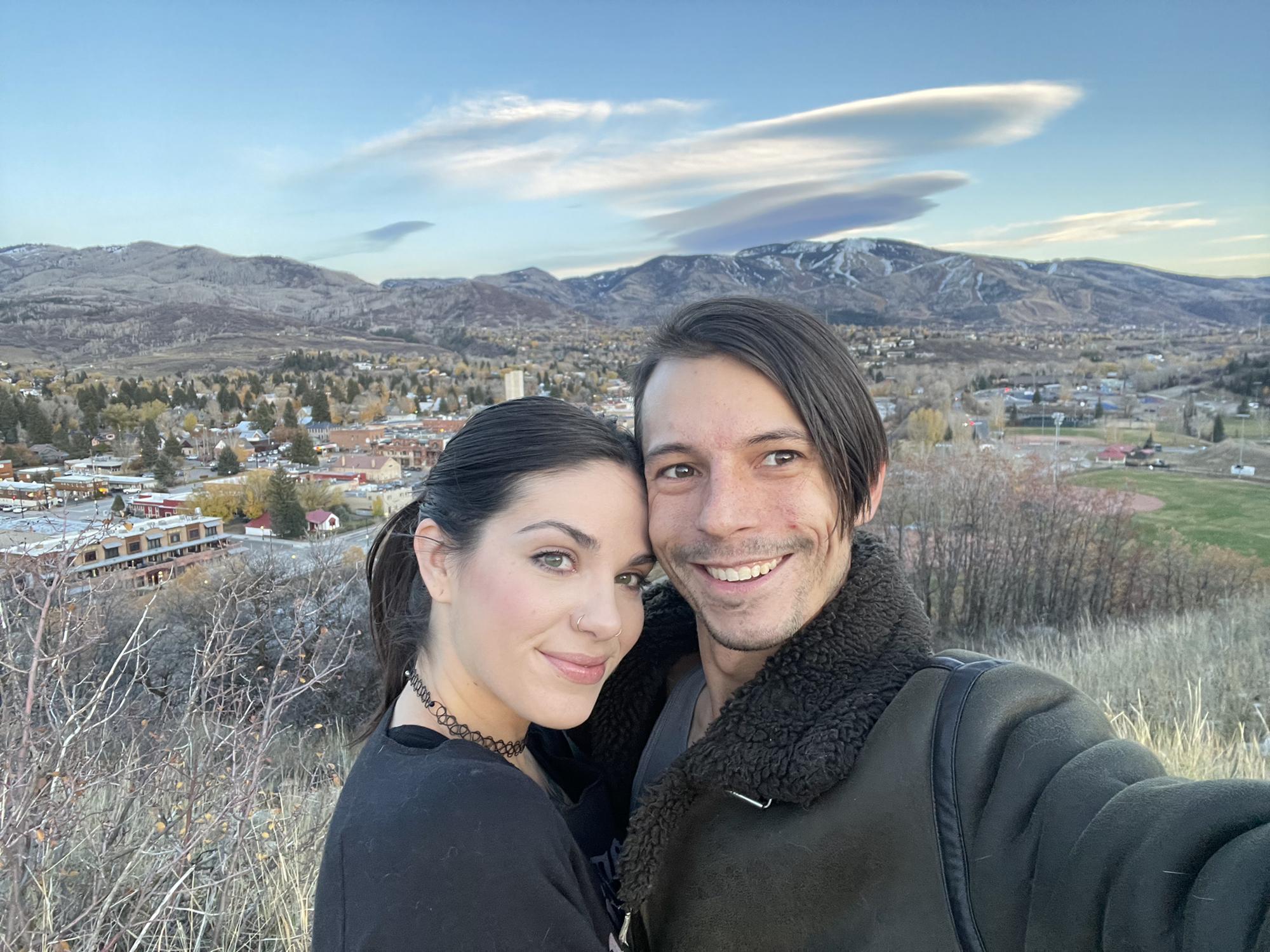 We hiked to the top of this tall hill/mini mountain to get a view of our whole town!