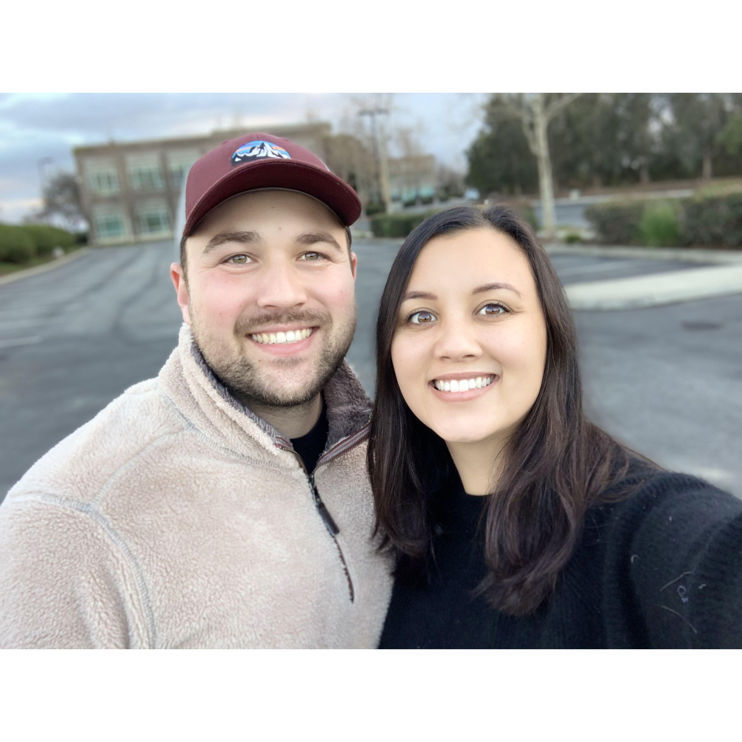 Random parking lot behind our apartment | January 2021