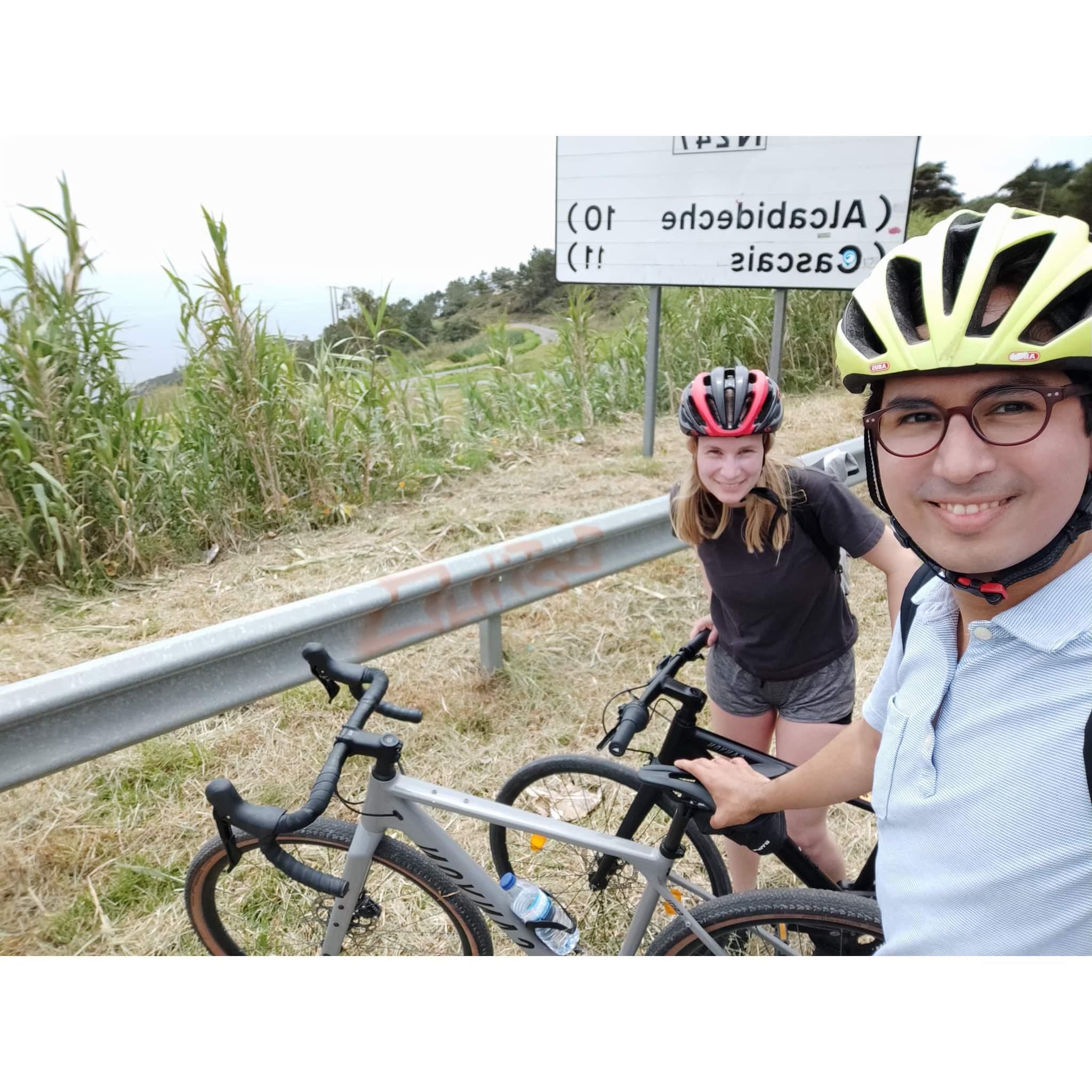 May 2022: Biking from Sintra to Cascais in Portugal. Great views and surprisingly steep hills.