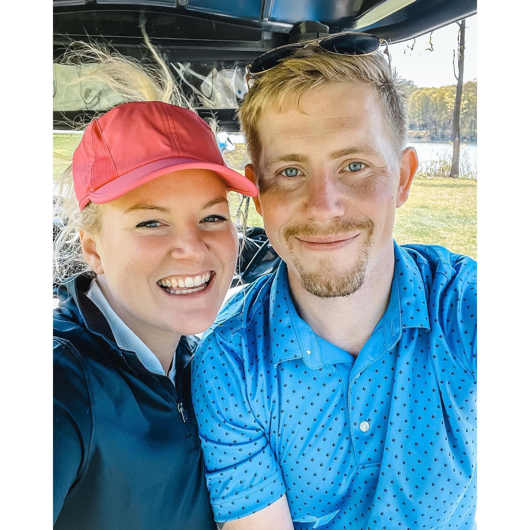 Erik & Jessie Golfing in New York
