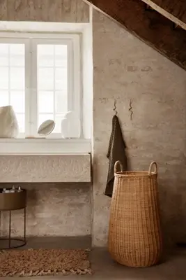 Braided Woven Laundry Basket