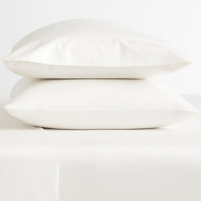 Classic Ivory Essential 300-Thread-Count Sateen Extra Pillowcases, Set of 2, King
