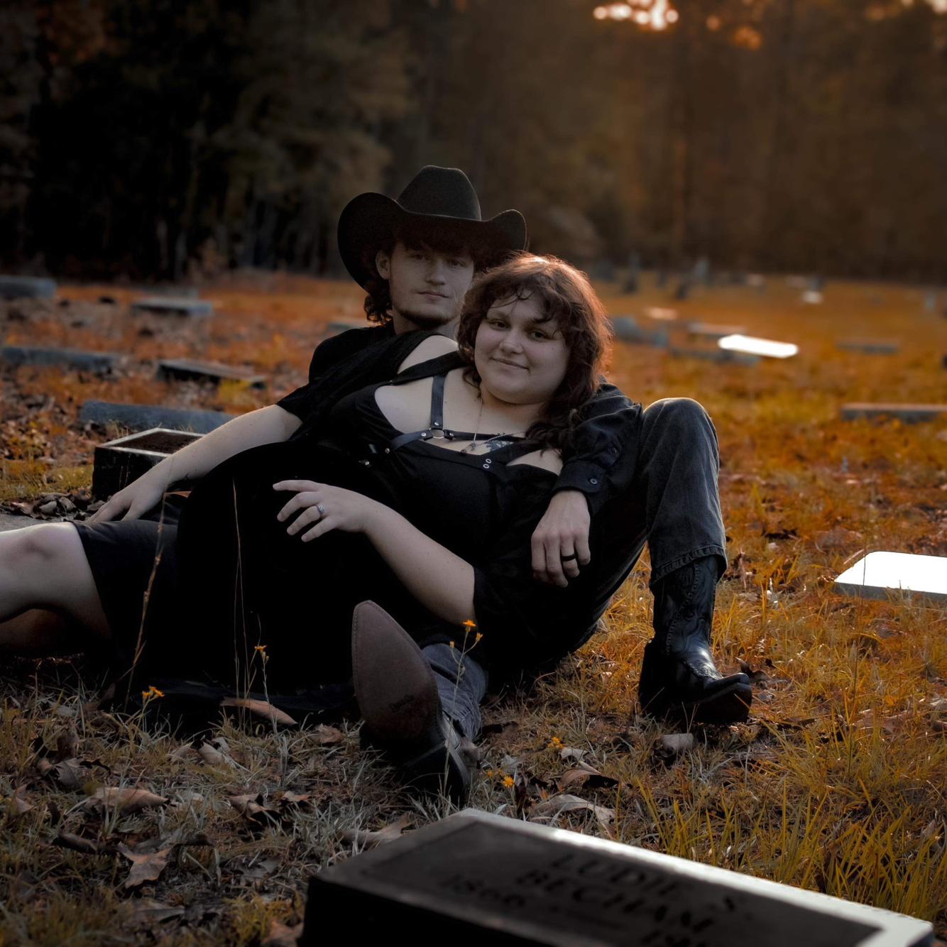 And all these that follow are our engagement pictures. That we did in an older cemetery from his family tree!