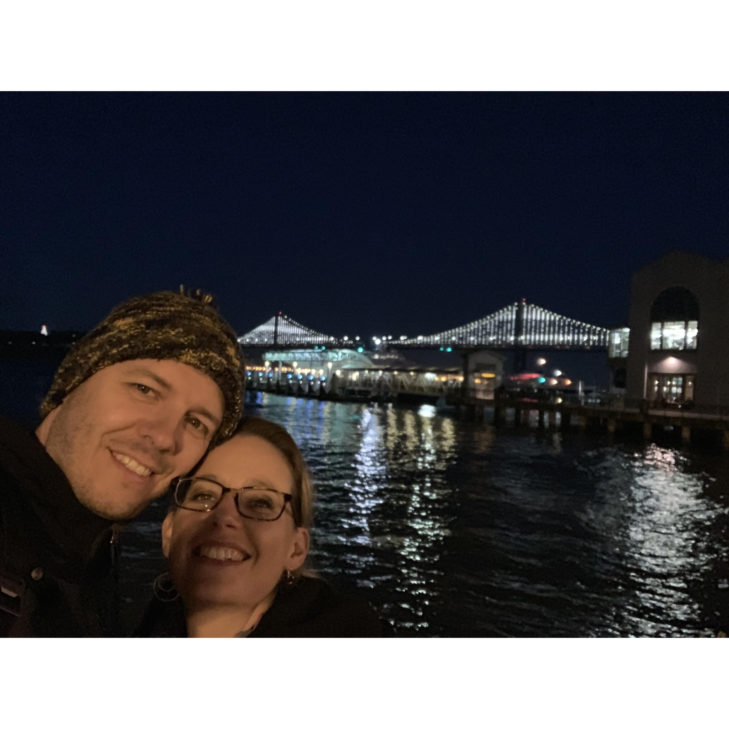 Baybridge at night. Check it out if you are coming to the wedding! 2018