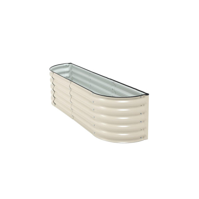 Aoodor Metal Raised Garden Bed - 60'' x 14.5'' x 17'' - Perfect Fusion of Aesthetics and Practicality - Beige