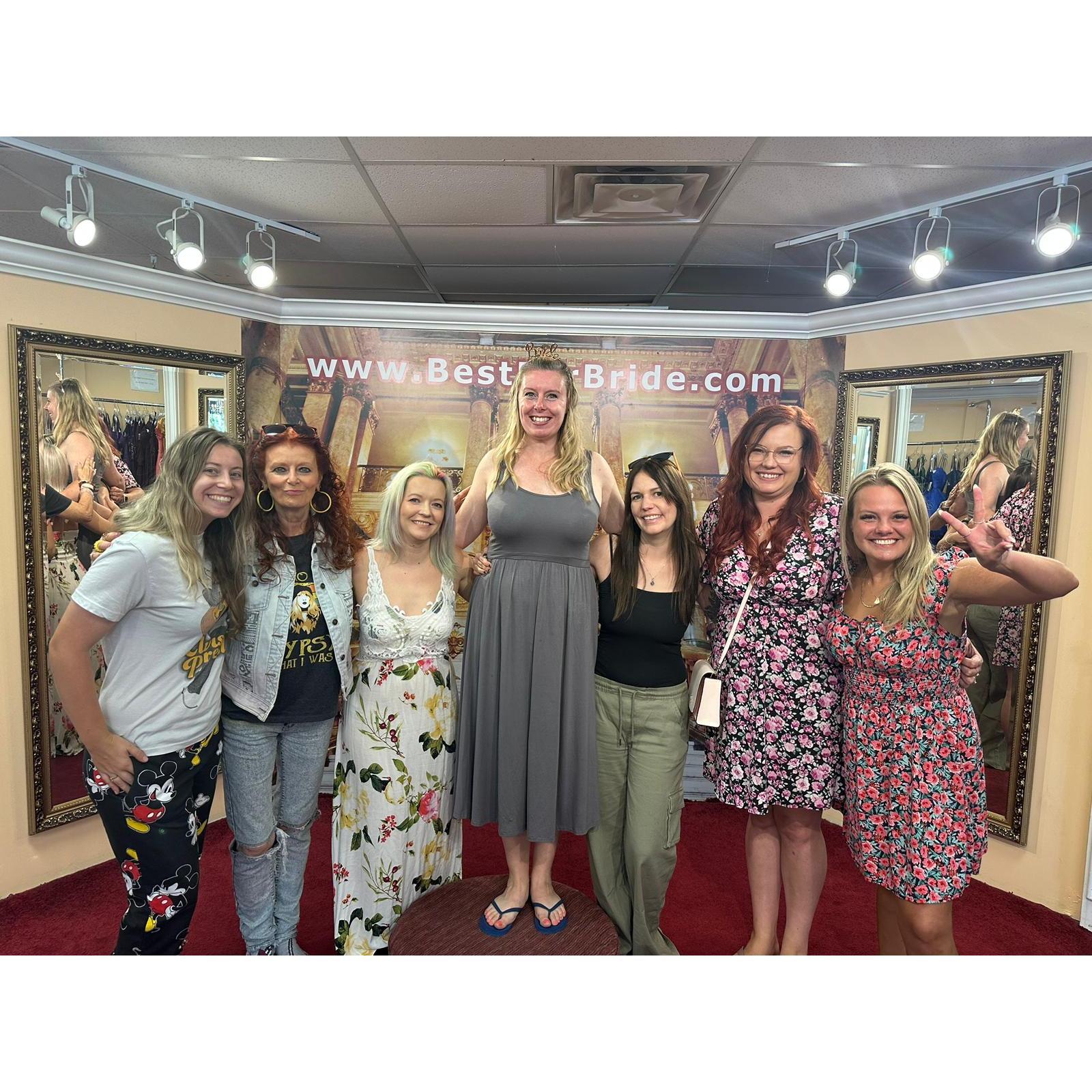 Dress Shopping for Lady Lisa's "Bride Tribe"