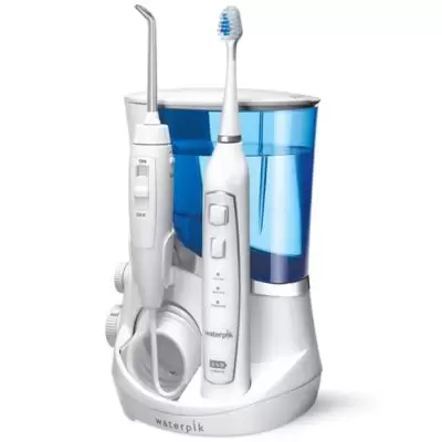 Waterpik® Complete Care 5.0 Flosser + Sonic Toothbrush System in White
