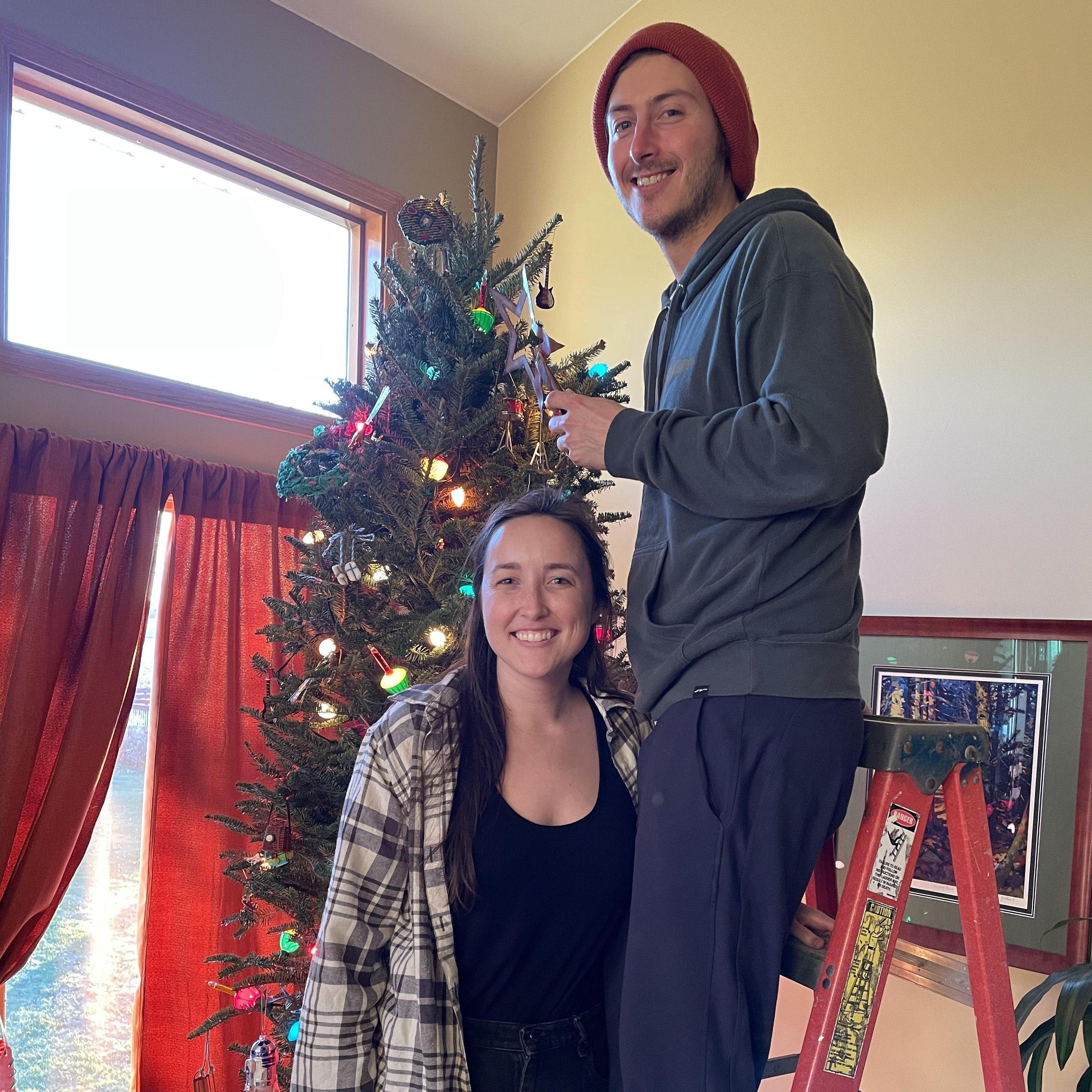 Decorating for Christmas at The Schweitzers