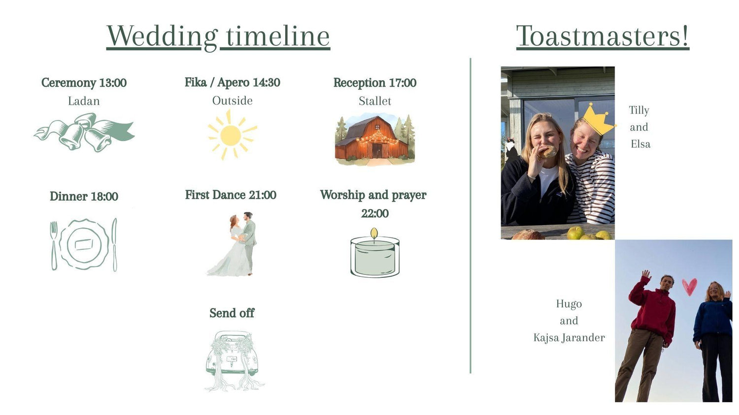 The Wedding Website of Dominik Germann and Hanna Holmqvist