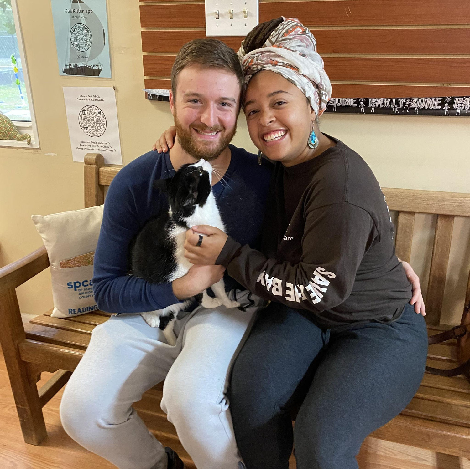Picking up our first cat, and first pet together, Bean!