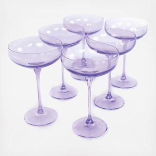 Estelle Champagne Coupe, Set of 6
