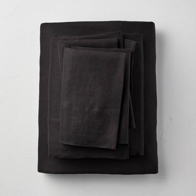 100% Washed Linen Solid Sheet Set - Casaluna™