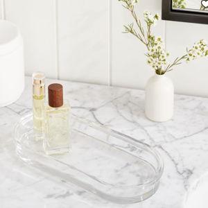 Apothecary Glass Bath Clear Tray