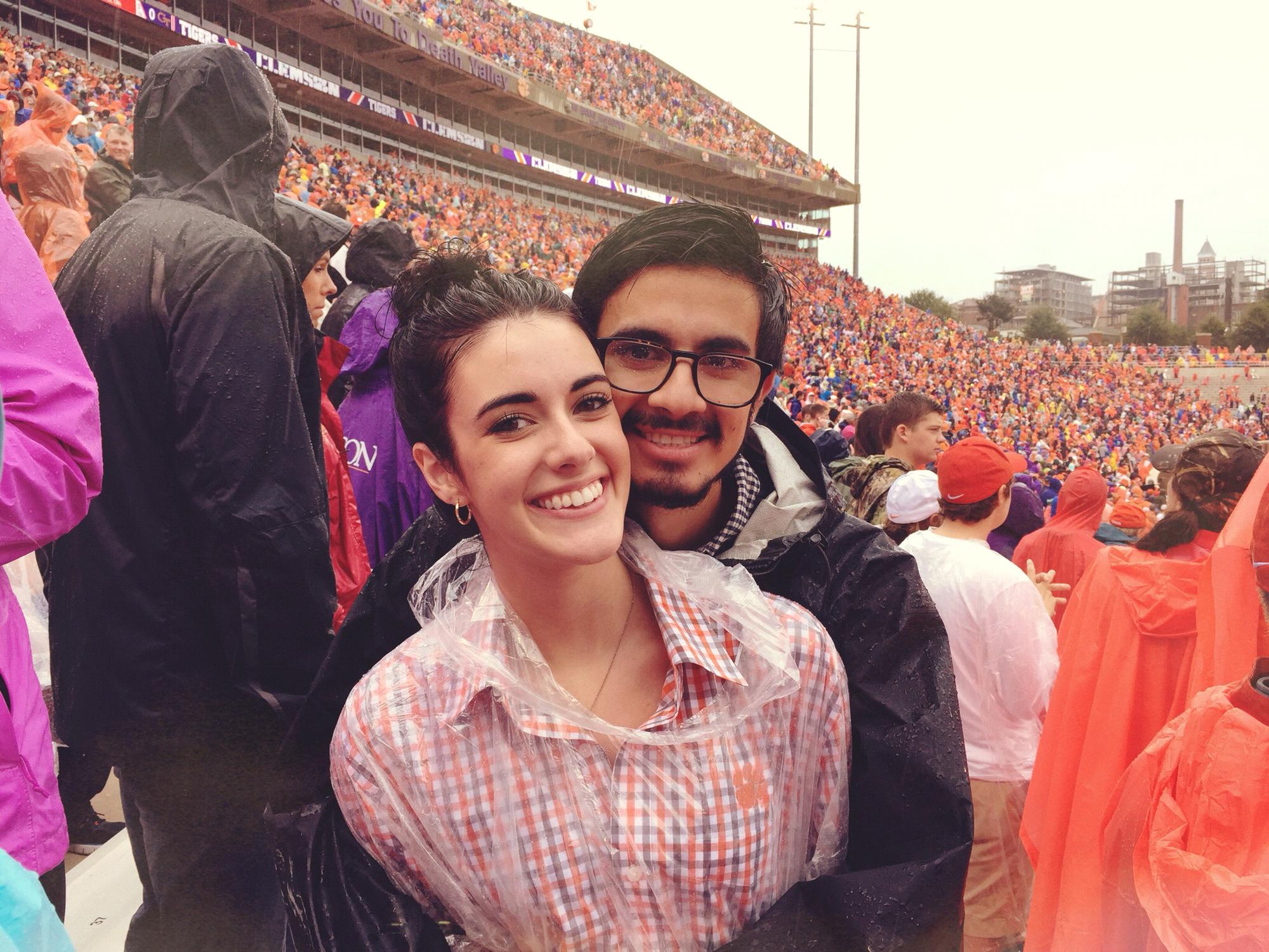 Zac’s first Clemson game! Go tigers!