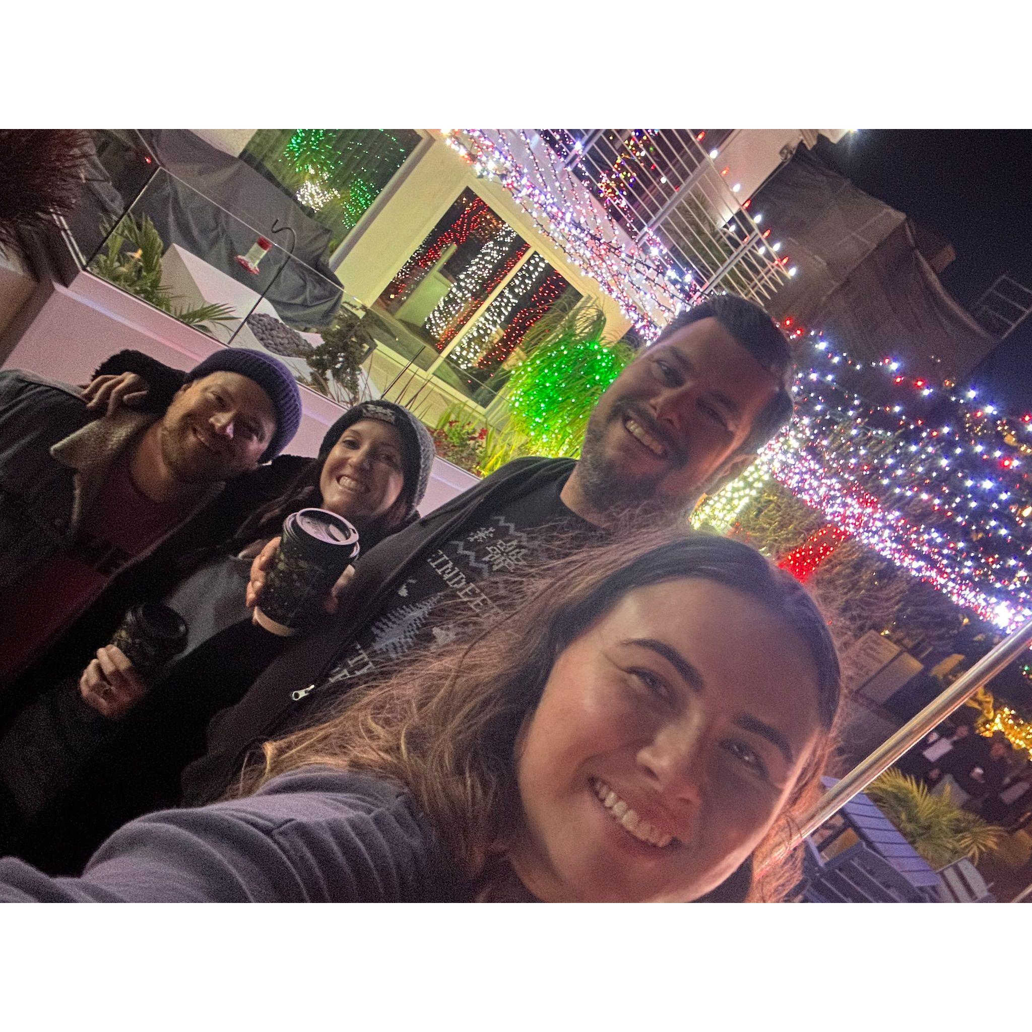 Naples Christmas Lights with Jason (groomsman) & Alisha