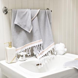 Mediterranean Turkish Organic Guest Towel, Set of 2