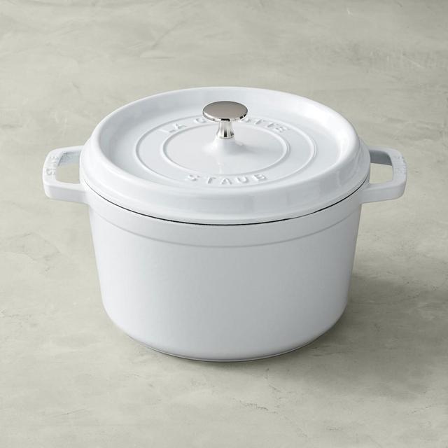 Staub Enameled Cast Iron Deep Oven 5-Qt., White