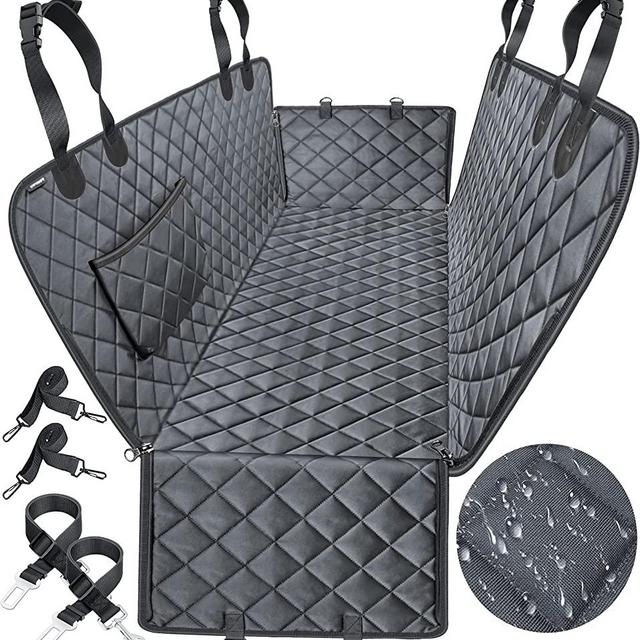 URPOWER Dog Seat Cover Car Seat Cover for Pets 100% Waterproof Pet Seat Cover Hammock 600D Heavy Duty Scratch Proof Nonslip Durable Soft Pet Back Seat Covers for Cars Trucks and SUV