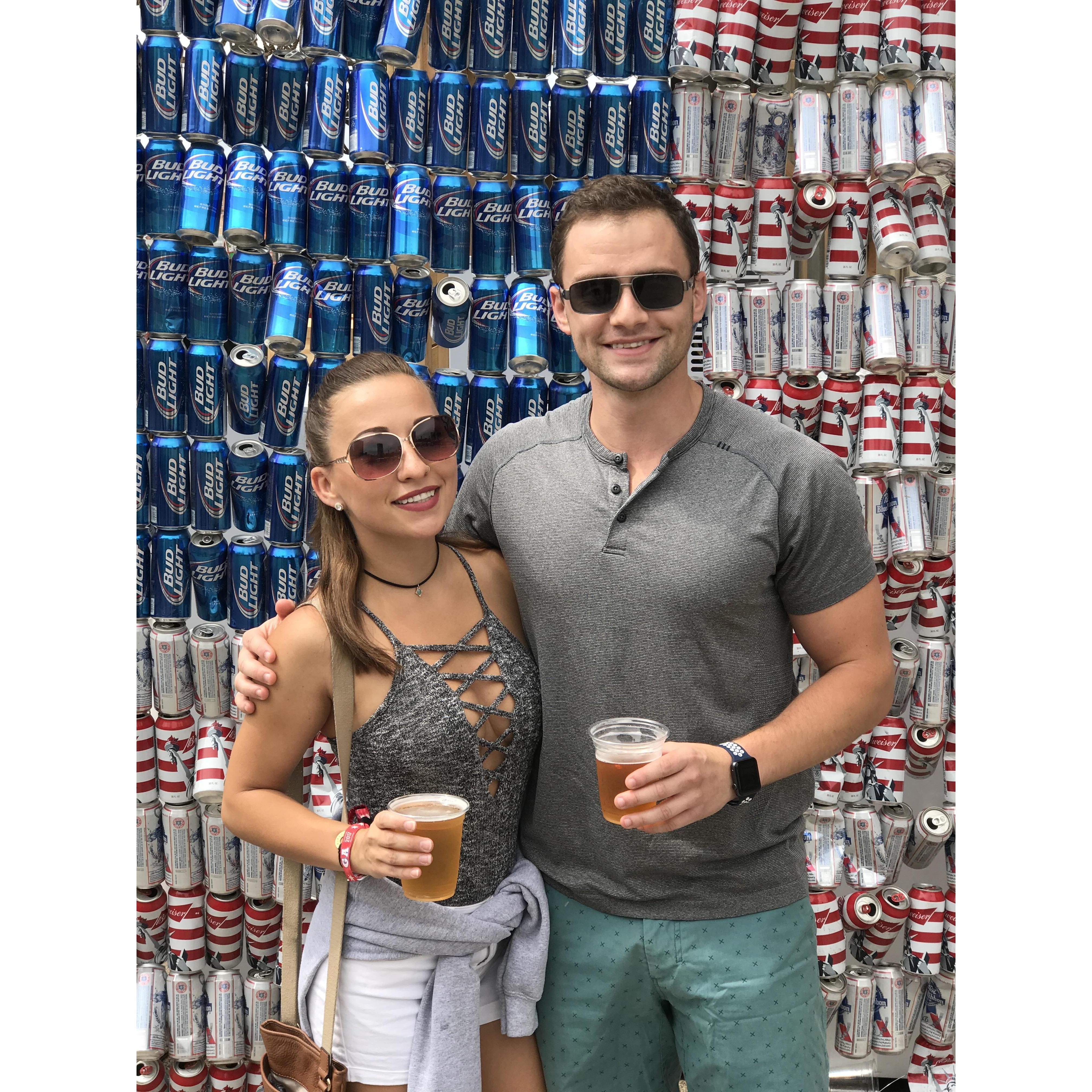 Things we love - summertime, country music, festivals, beer, 'Murica. Each other!