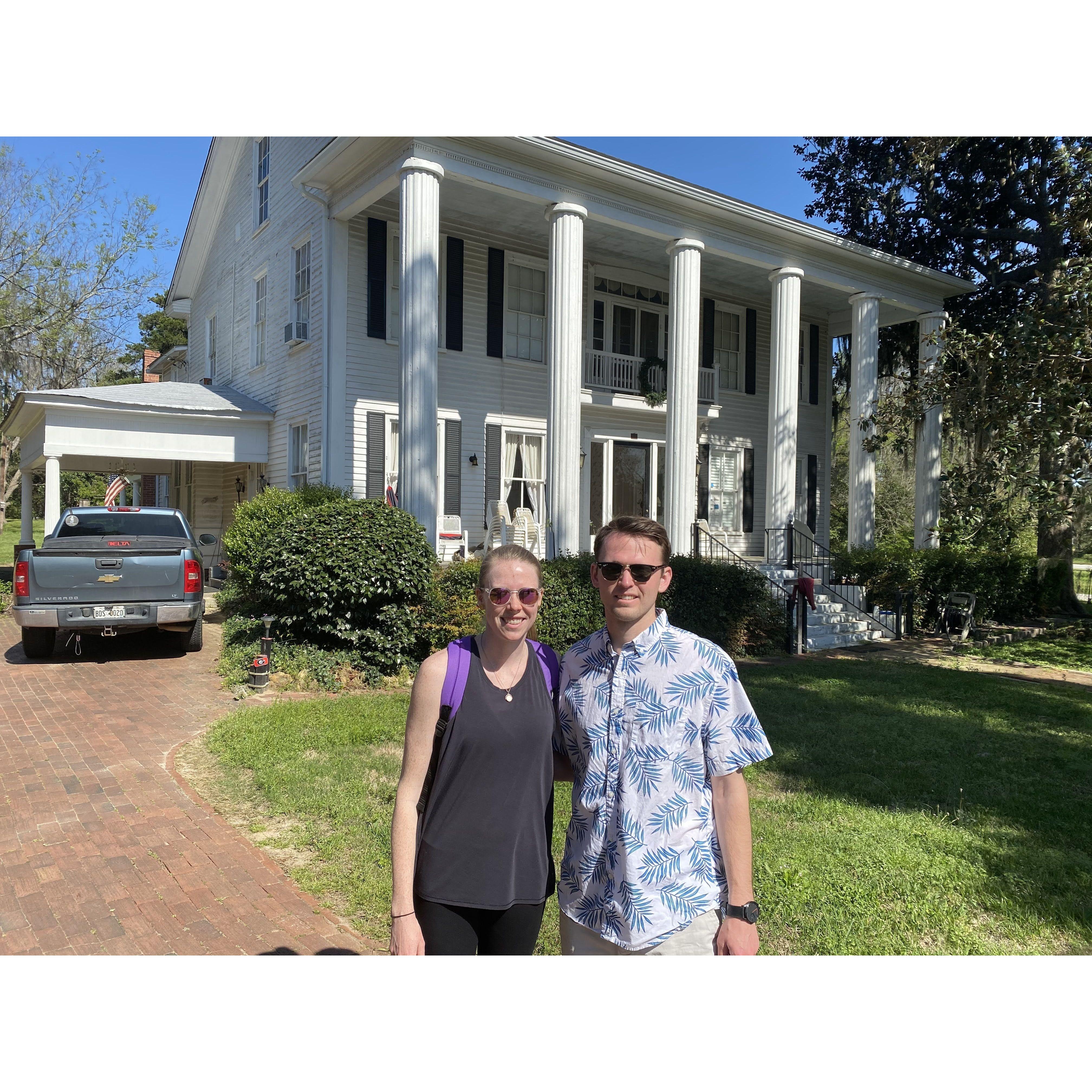 2021 - Bartow, Georgia - Outside the home Patrick's grandmother grew up in