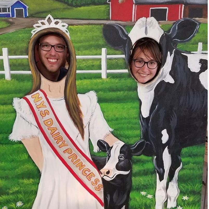 We take this picture every year when we visit the NYS Fair.