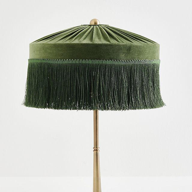 Sinclair Fringe Velvet Table Lamp