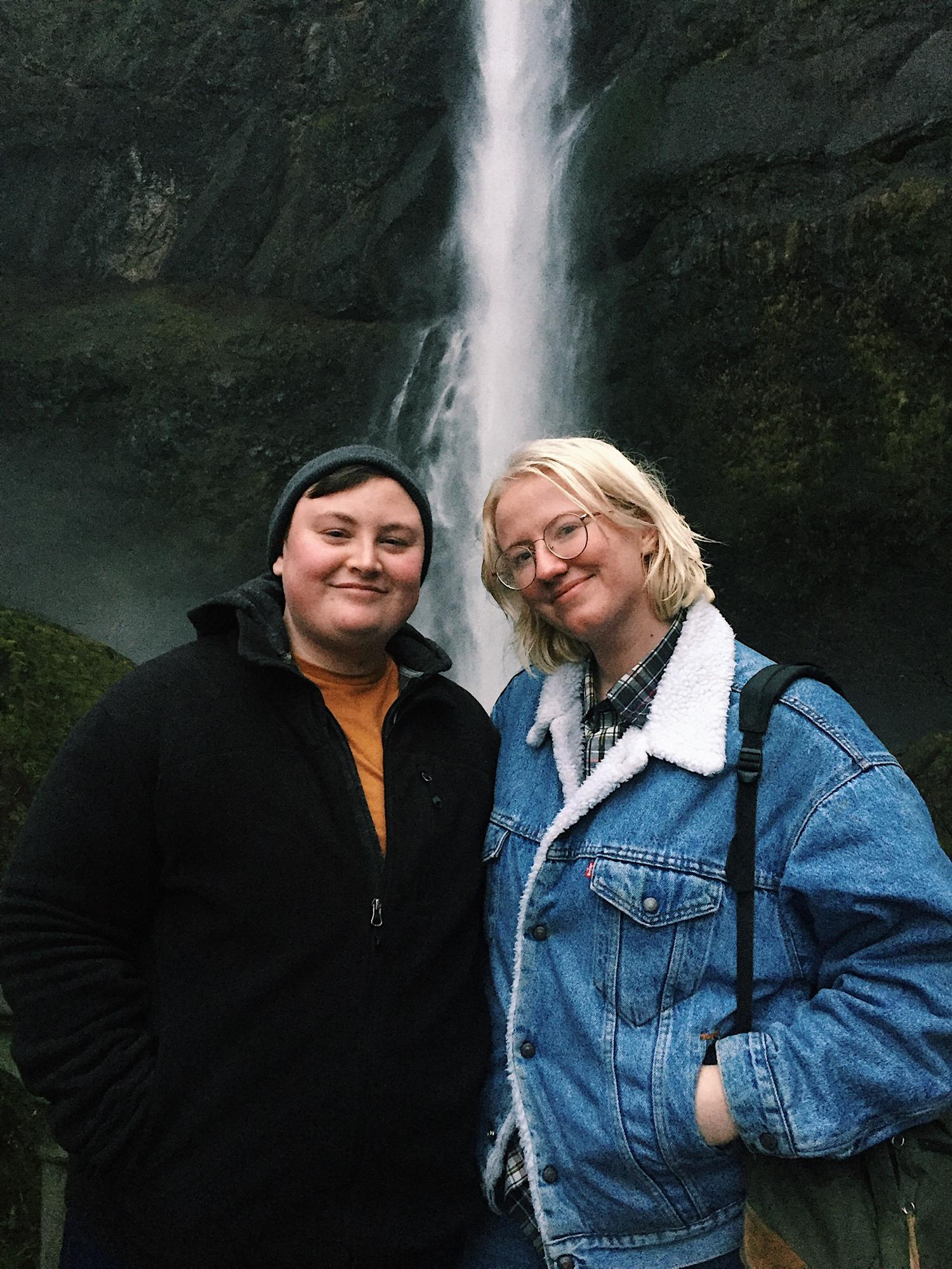 Multnomah Falls, from the first time James visited Aisling in Portland.