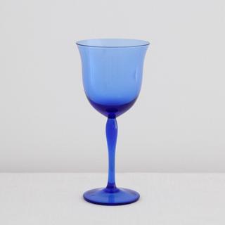 Blue Goblet Wine Glass 4-Piece Set