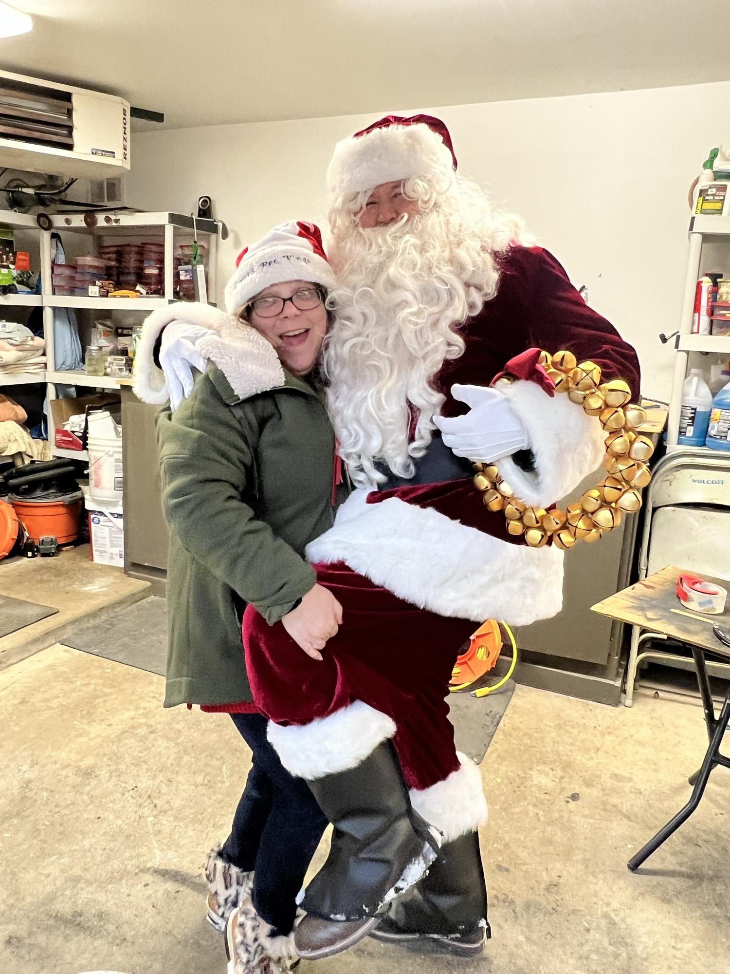 John played Santa 5 times. This one was for our neighborhood.