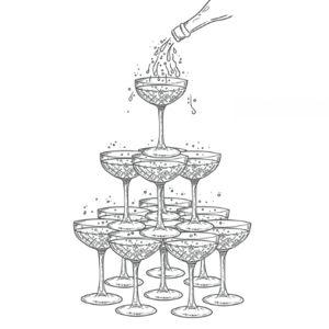 Cócteles de los novios (His & Hers cocktails)