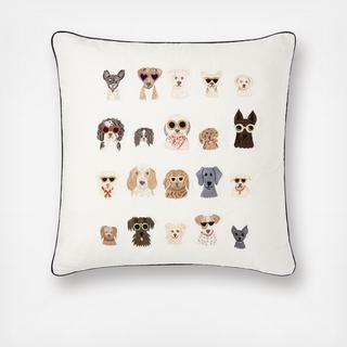 Shady Animals Throw Pillow