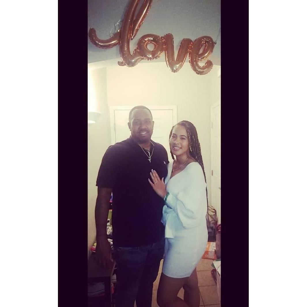 My Quarantine Birthday 6-17-20 . He cooked and FINALLY asked me to be MRS.BELL