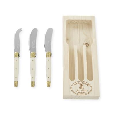Laguiole Cheese Knife and Spreaders Set, Ivory
