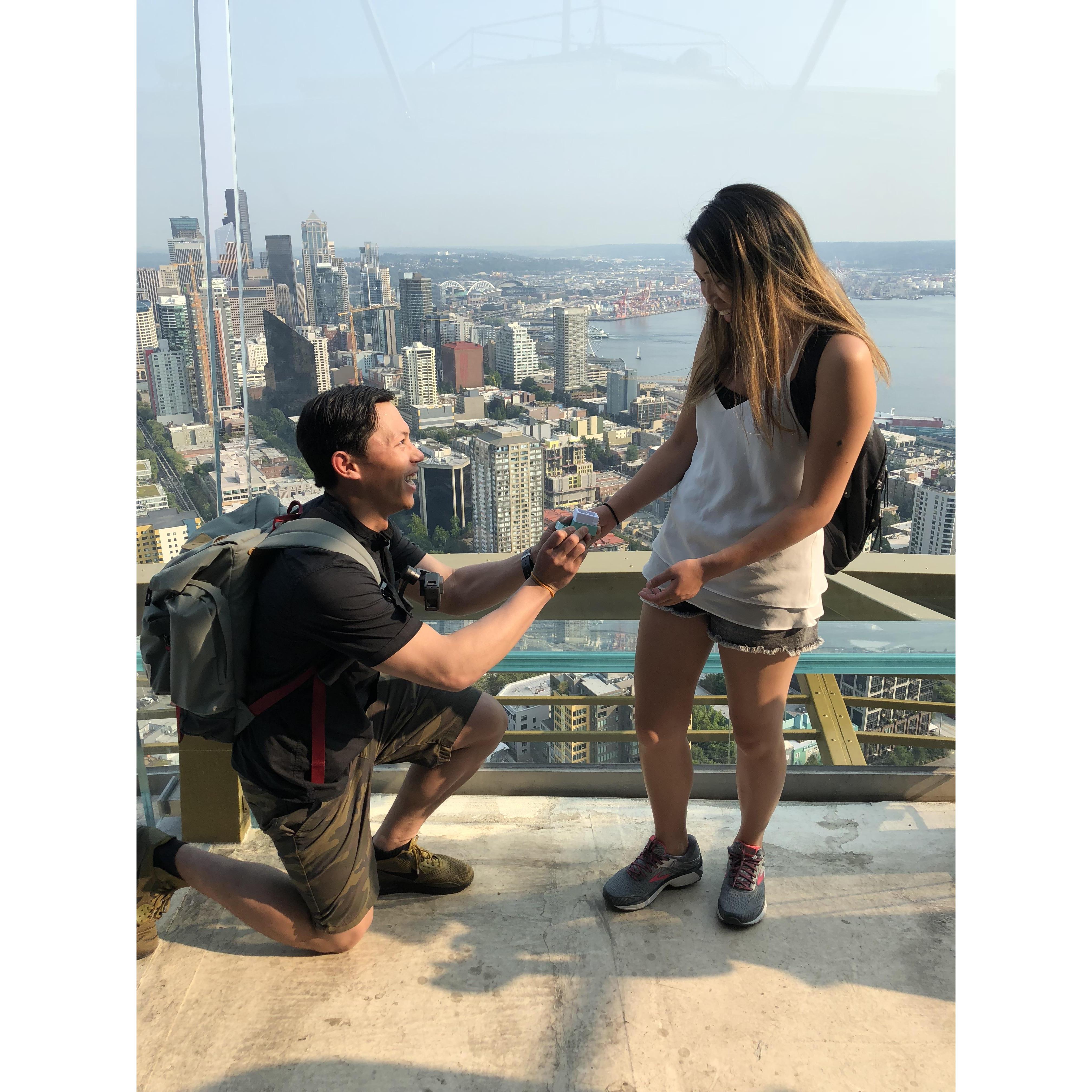 June 29, 2018. Oddy asked me to be his wife.