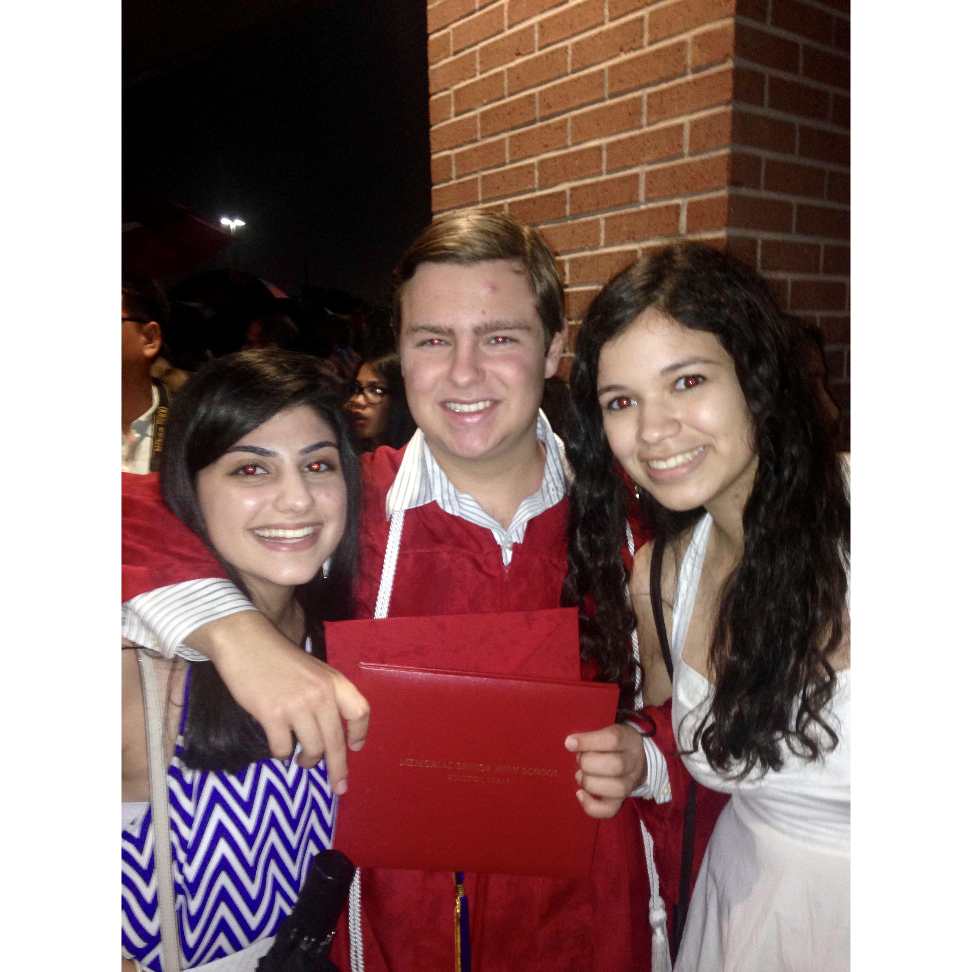 Our very first picture together as friends at Clayton's high school graduation! Shout out to Kelly (on right) for introducing us!