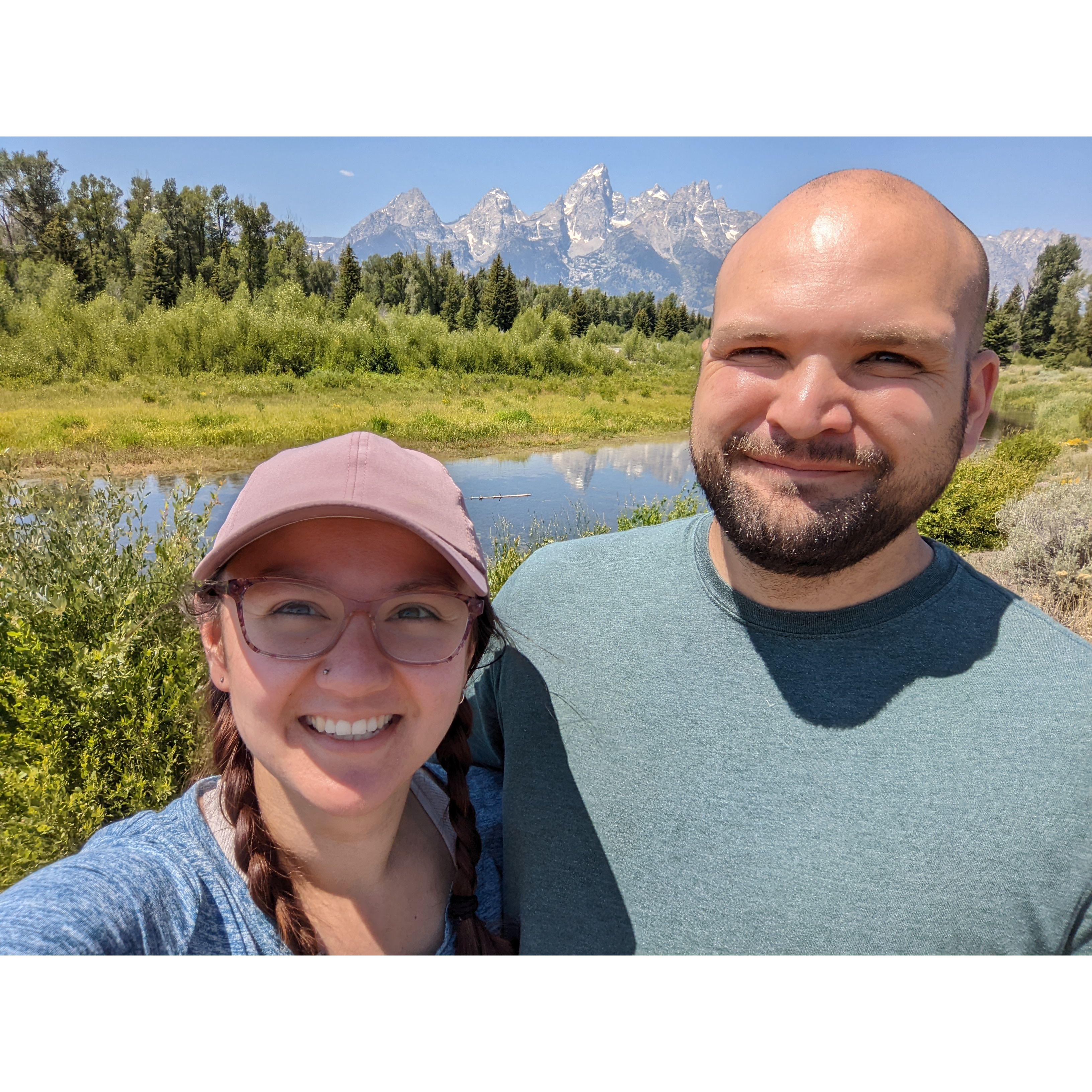 Our trip to Grand Teton NP! We went on a week-long overlanding trip with Matthew (Caitlin's brother), and this was one of the stops. :)

At the park, we hiked Inspiration Point and camped overnight.