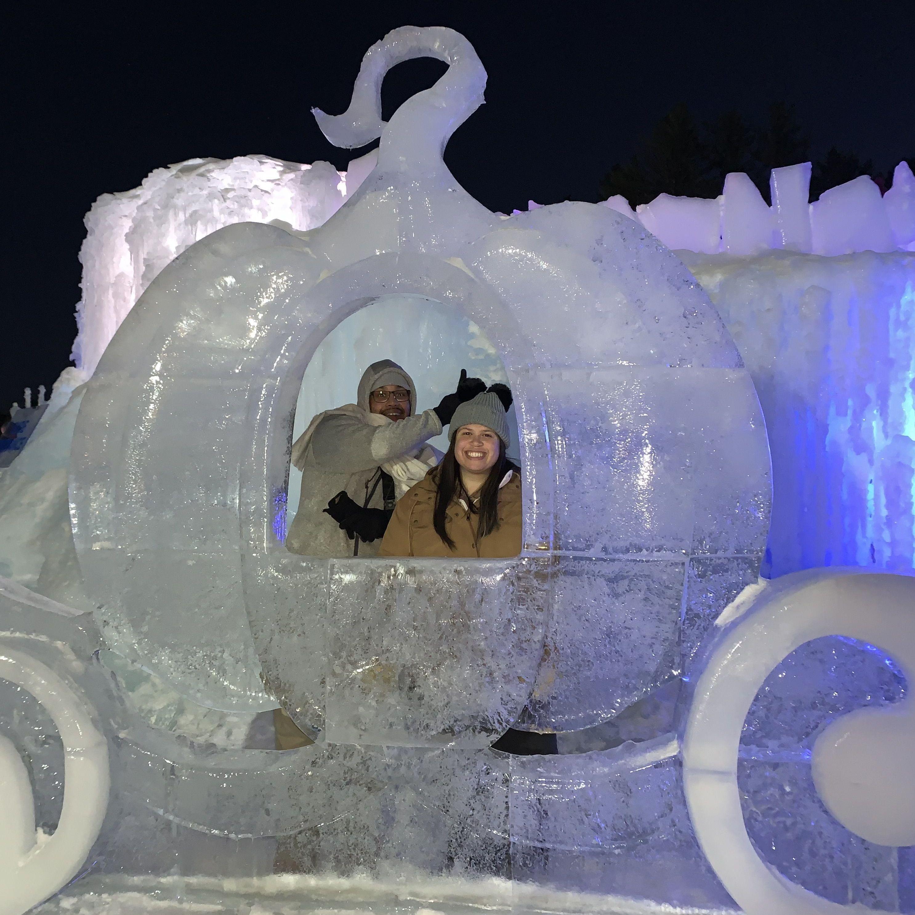 Ice Castles in North Woodstock.