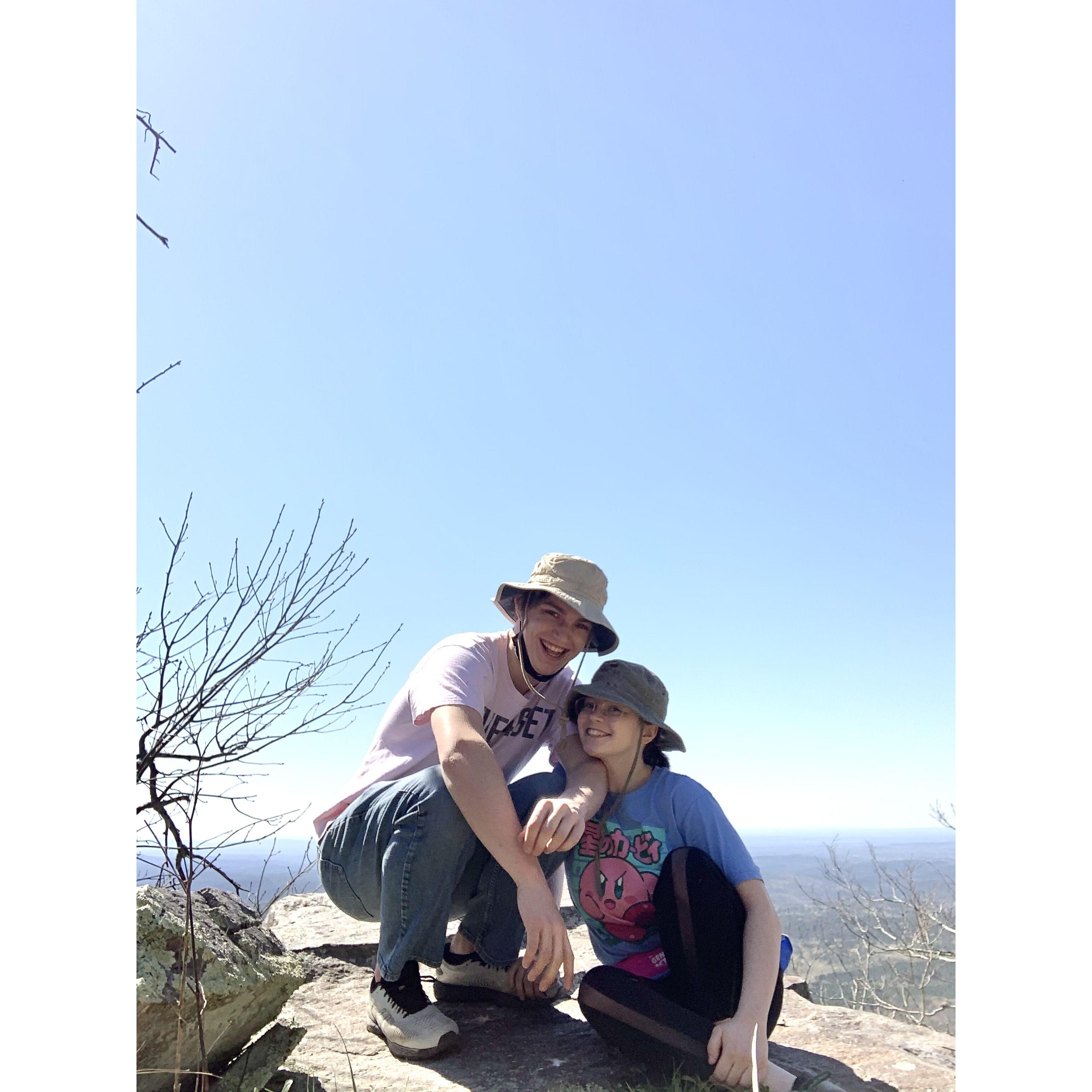 first mountain climbed together and not the last!