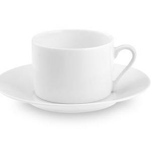 Apilco Tuileries Porcelain Cups & Saucers, Set of 4